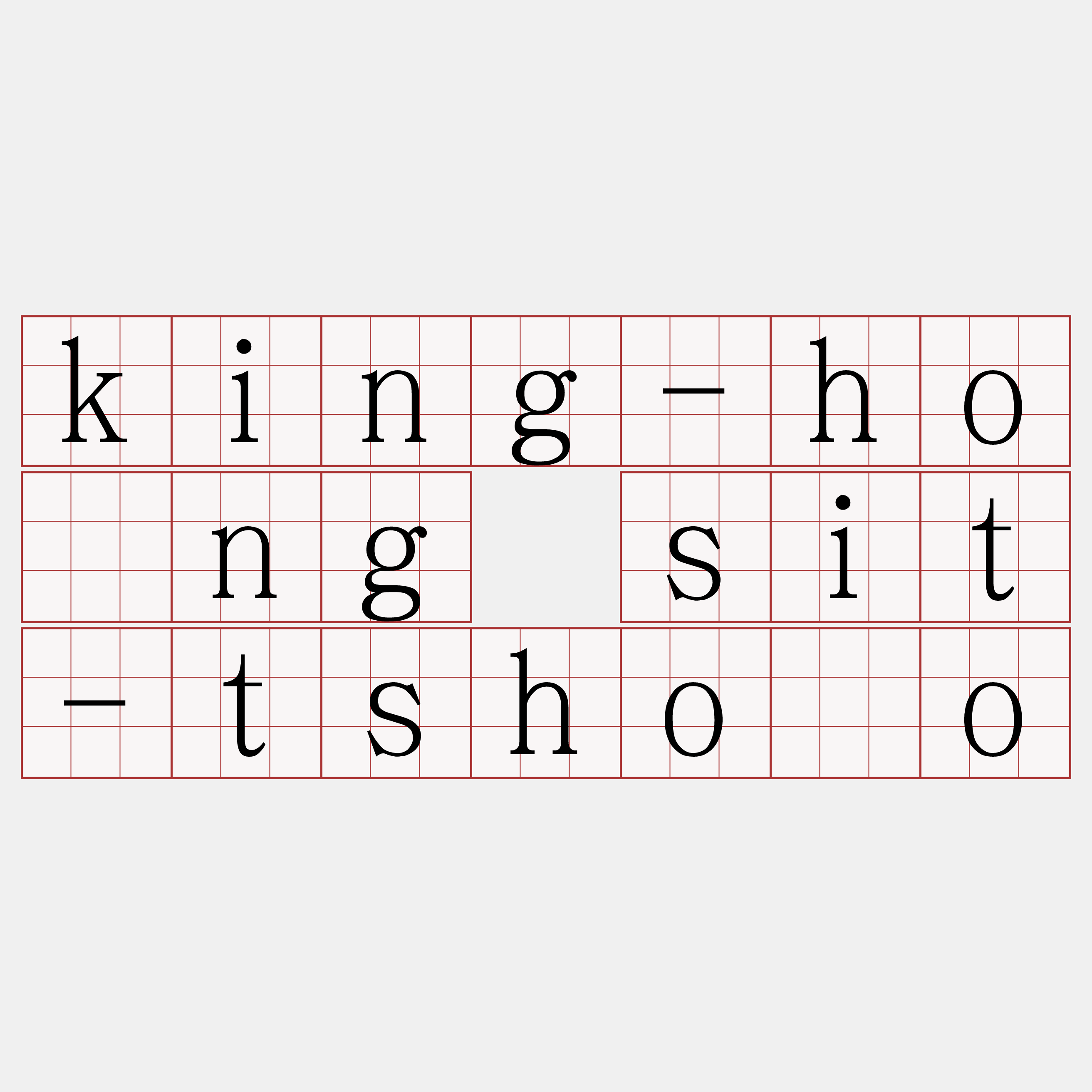 king-hông sit-tshòo